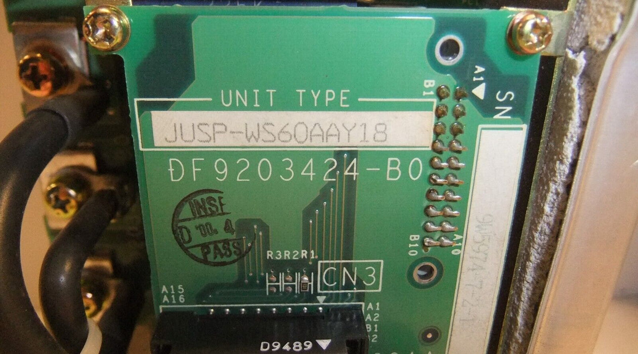 Yaskawa Electric Servo Amplifier JUSP-WS60AAY18 w/ 6MBP200RA060