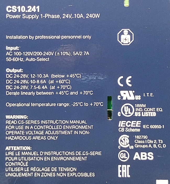 PULS CS10.241 24-28 V DC 10 A Power Supply