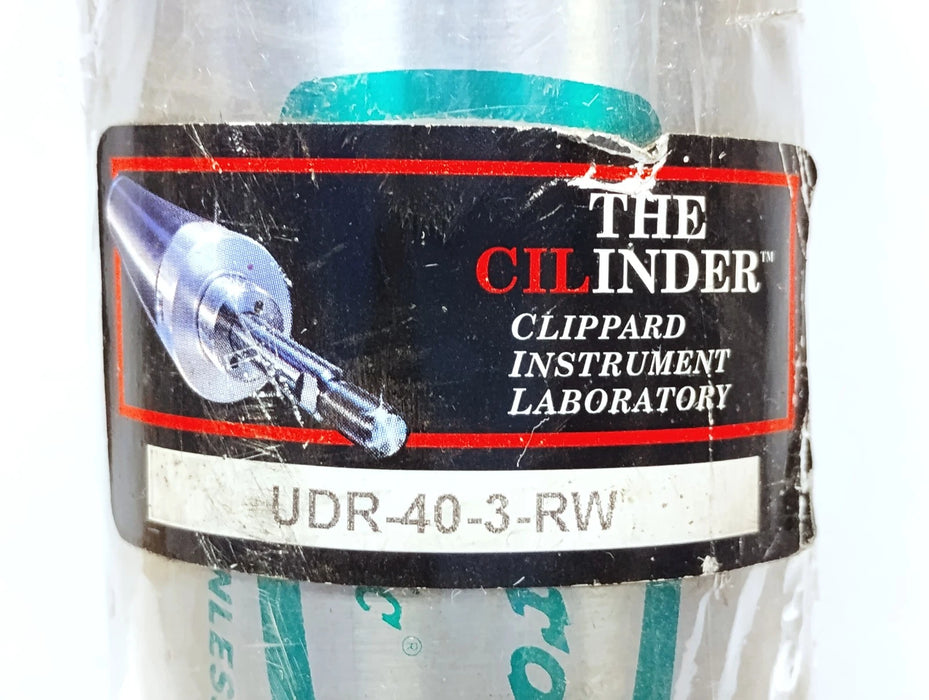 Clippard UDR-40-3-RW Double-Acting Single-Rod Cylinder w/ 1/4-18 NPT Ports
