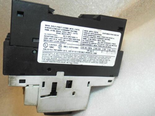 Siemens CIRCUIT BREAKER ADJUSTABLE AMP RANGE 3RV1021-0CA10