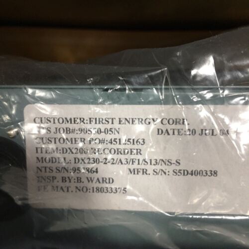 Yokogawa DX230-2-2/A3/F1/S13/NS-S Chart Recorder