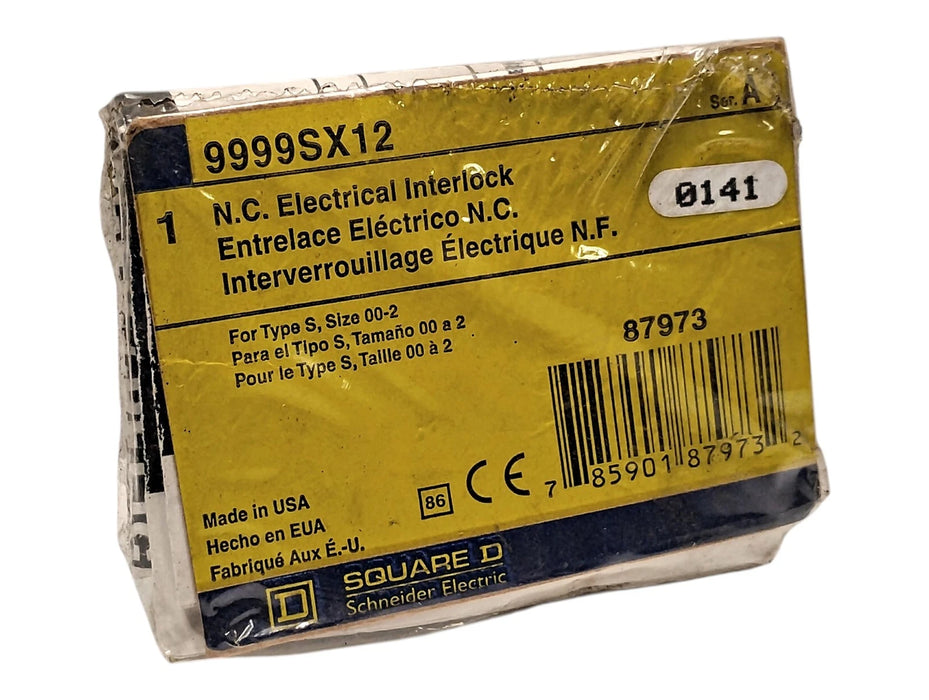 Square D 9999-SX12 600 V AC Type S Size 00-2 1 NC Electrical Interlock