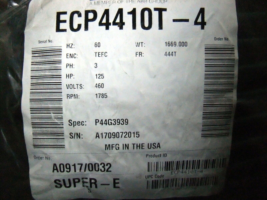 Baldor Motor ECP4410T-4