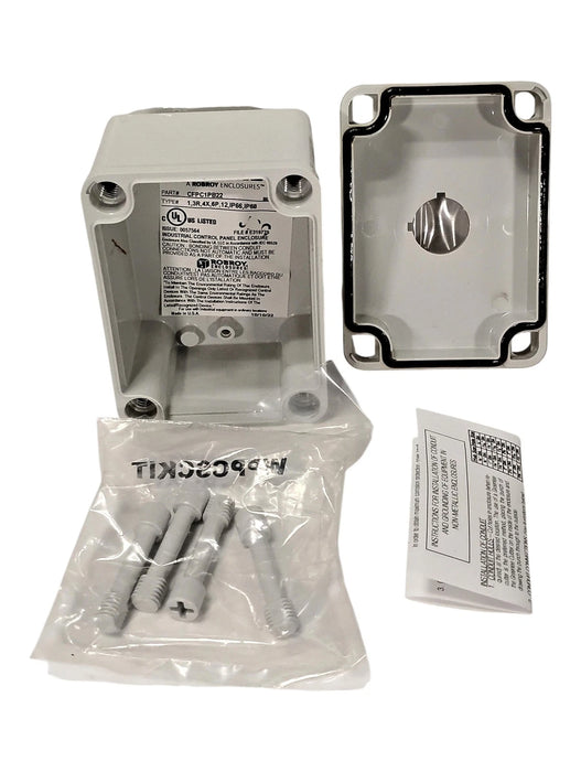 ROBROY CFPC1PB22 1-hole Pushbutton Enclosure for 22 mm Pilot Devices