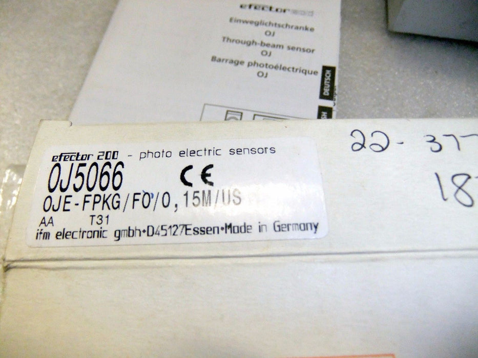 IFM Efector OJ5066 Photoelectric Sensor