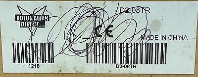 AutomationDirect D2-08TR DL205 DirectLOGIC 6-24VDC/6-240VAC Relay Output Module