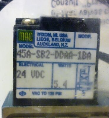 MAC Valves 45A-SB2-DDAA-1BA Solenoid Valve