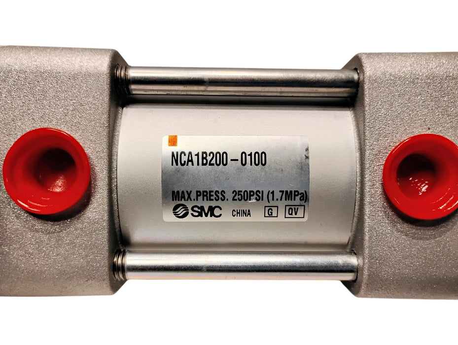 SMC NCA1B200-0100 250 psi Double-Acting Single-Rod Cylinder