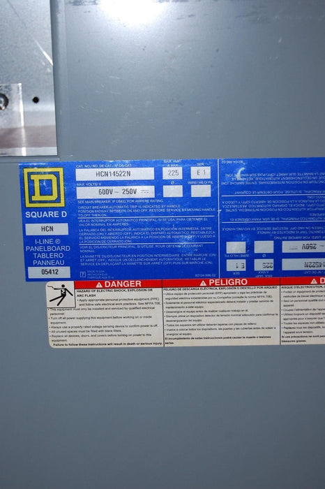 Square D HCN14522N I Line Interior Panelboard