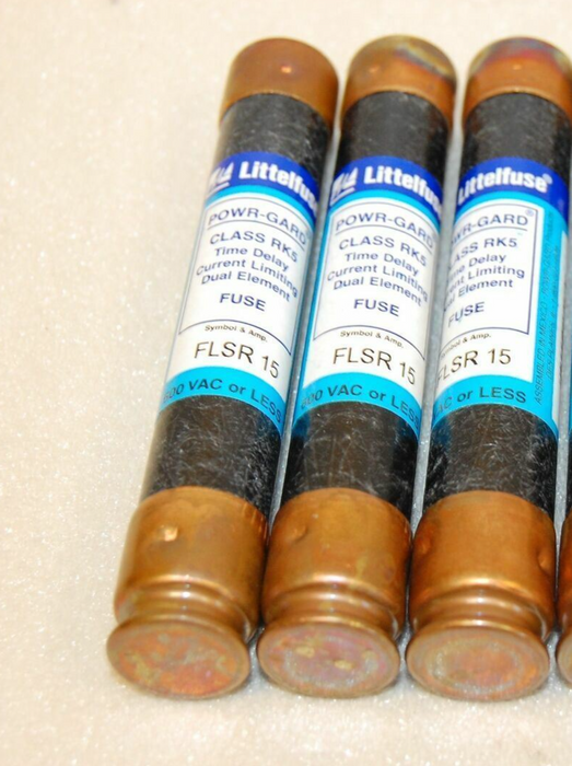 Littelfuse FLSR 15 TIME DELAY FUSE LOT OF 3