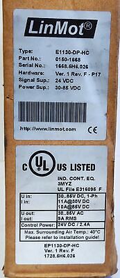 Linmot E1130-DP-HC 0150-1668 Servo Drive FW 3.18 Build 20121010 Ver 1 Rev F