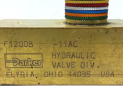 Parker F1200B COLORFLOW 2000 psi Adjustable Hydraulic Flow Control Valve