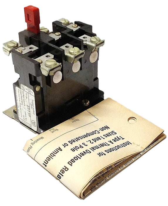 Westinghouse AN13P 600 V AC 3-Pole Thermal Overload Protection Relay No Heaters