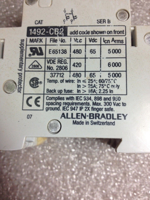Allen-Bradley 1492-CB2-H100 Circuit Breaker