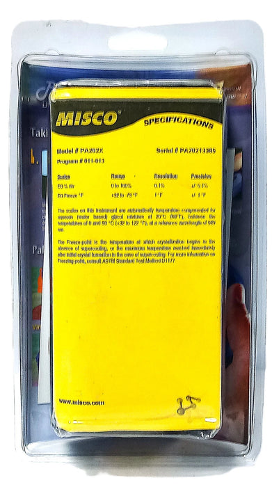 Misco PA202 PA202X Rugged Precision Digital Refractometer