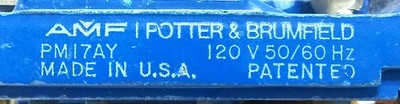 Potter Brumfield Struthers-Dunn PM17AY-120 120 V AC 25 A 4PDT Coil Type Relay