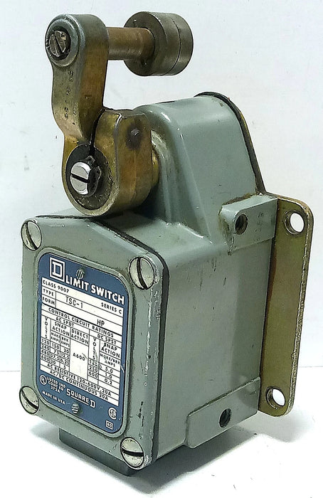 Square D 9007-TSC1 120-600 V AC/DC 20 A Rotary Gear Limit Switch w/ Roller Lever