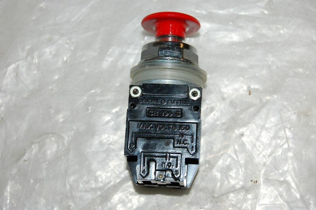GE CR104A8223 Mushroom Head Pushbutton