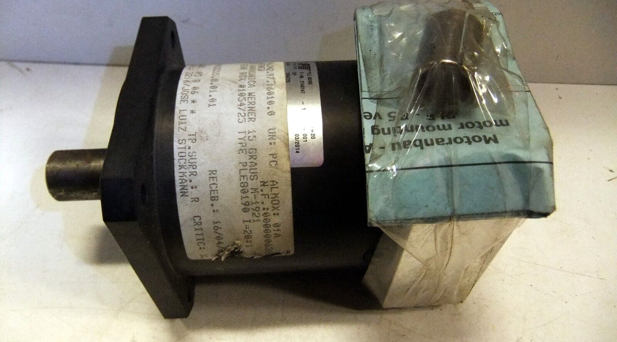 Werner Planetary Gear Box PLE80190 PLE80/90 20:1