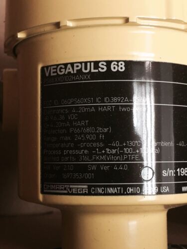 Vegapuls Ps68.Xxd102Hanxx Sensor
