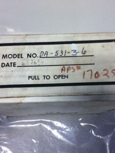 MERCOID CONTROL DA-531-3-6 PRESSURE SWITCH