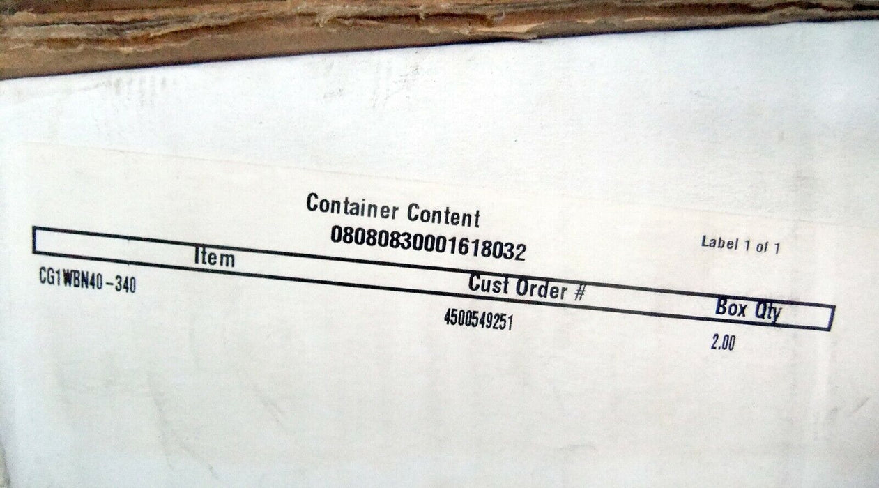 PAIR SMC Cylinder CG1-WBN40-340