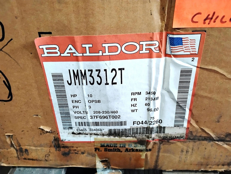Baldor JMM3312T 208-230/460 V 10 HP 3450 RPM 213JM OPSB Motor