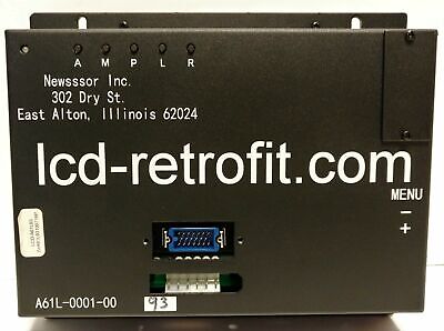 Newssor LCD Display Replacement for Fanuc A61L-0001-0093 Display Module