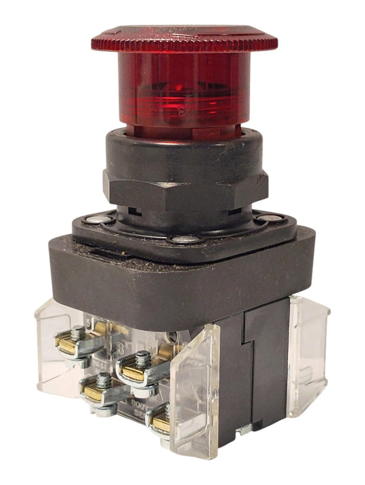 Allen-Bradley 800H-FRXTQ24RA1 Ser F Full Voltage 10 A Illuminated Red Pushbutton