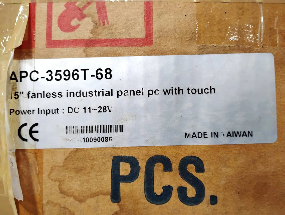 Aplex APC-3596T APC3596T-68 15" Ultra-Slim Fanless Industrial Panel PC w/ Touch