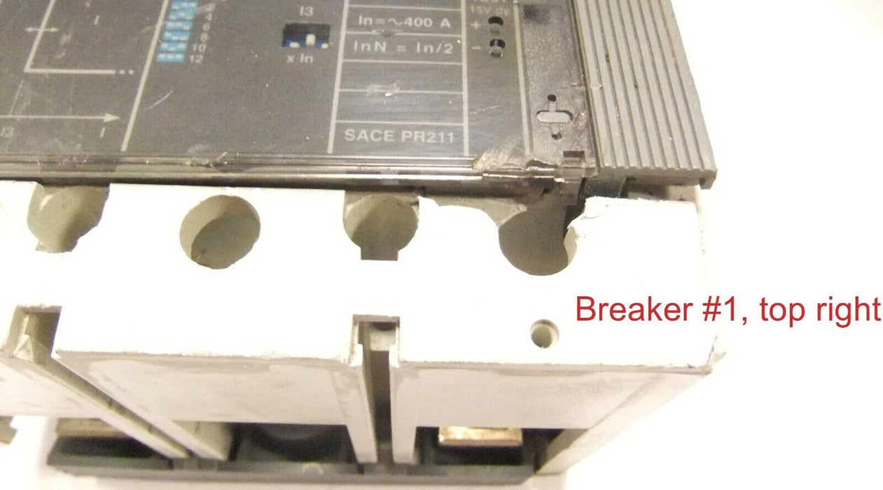 ABB SACES5 S5H Circuit Breaker 400A 2Pole 600V