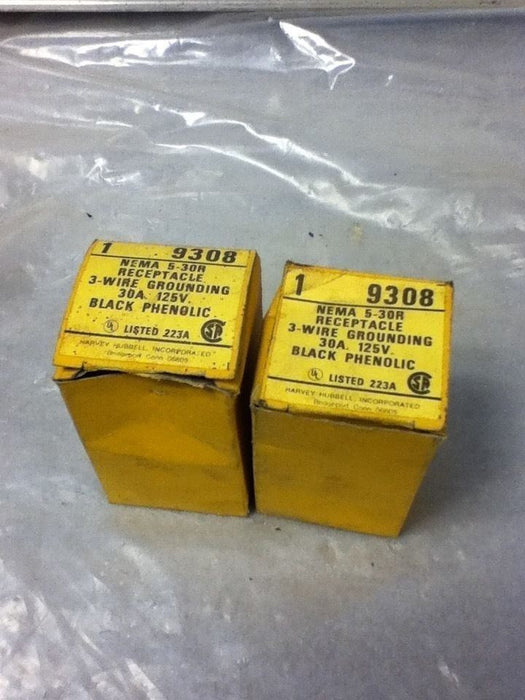 2 Hubbell 9308 Receptacles