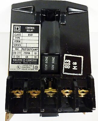 Square D 8501-G040 AC Control Relay