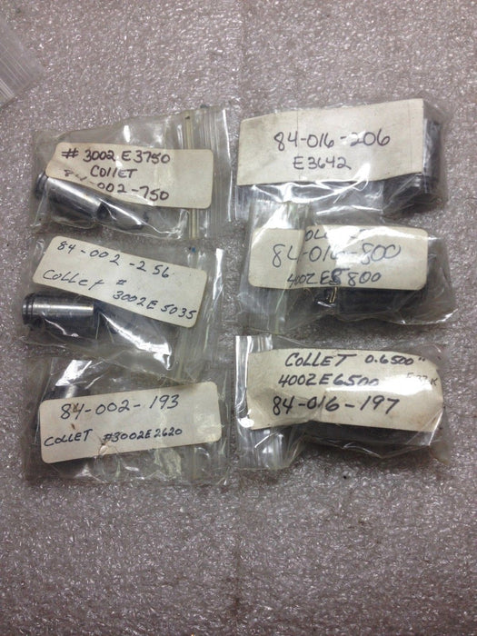 Lot Of 7 Collets