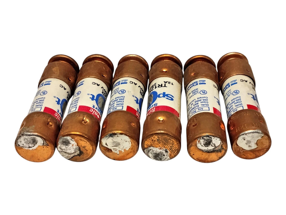 Ferraz Shawmut TR12RID 250 V AC 12 A Current-Limiting Time-Delay Fuses