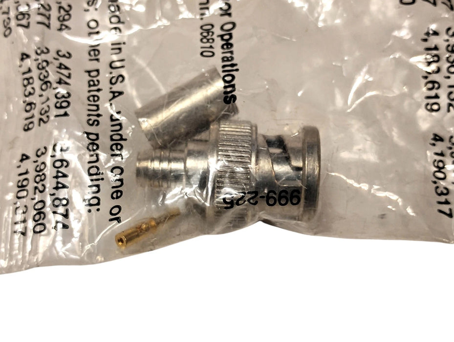 Amphenol 36825 50 Ohm TNC RG-58 RG-141 Male Crimp Plug Coax Connectors