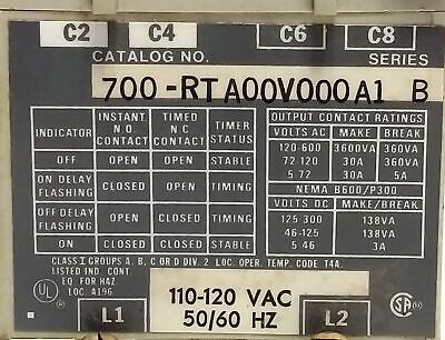 Allen-Bradley 700-RTA00V000A1 Solid State Relay