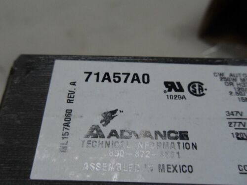 1 Advance Ballast 71A5740-001D Ballast