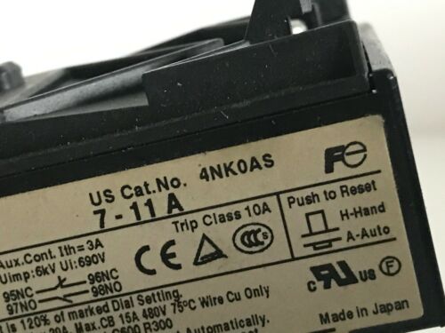 Fuji 4NK0AS Thermal overload relay