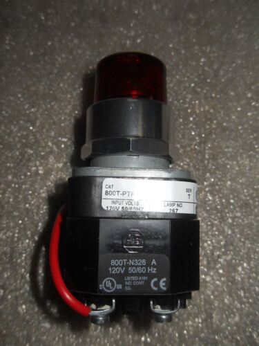 1 Allen-Bradley 800T-PTF16R RED PILOT LIGHT