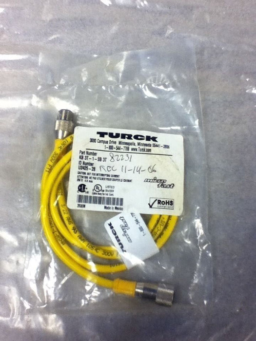 Turck KB3T-1-SB3T Cordset