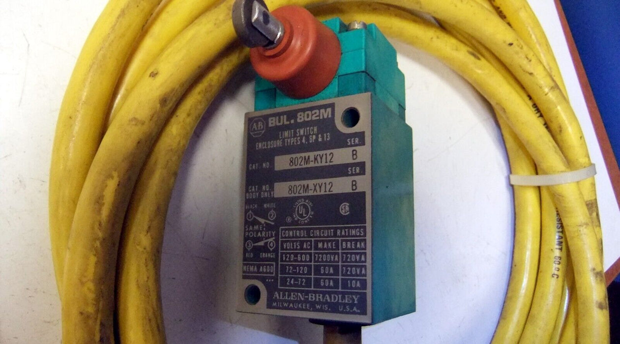 Allen-Bradley Prewired Limit Switch 802M-KY12