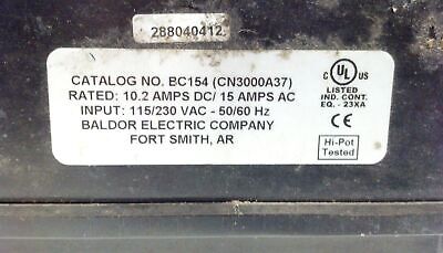 Baldor BC154 NEMA 4X 115/230 V AC 15 A DC Motor Speed Controller