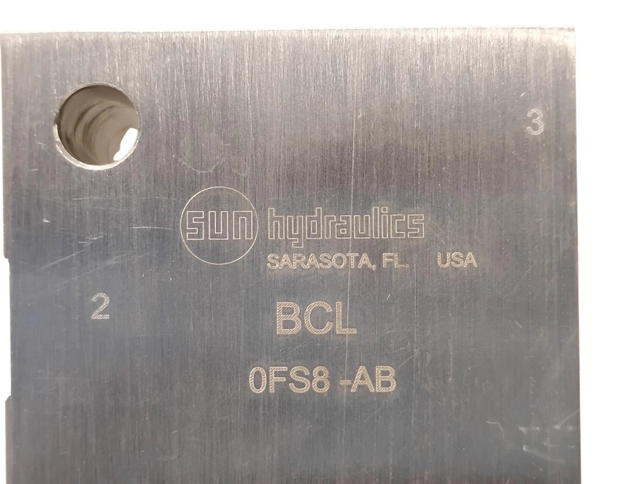 Sun Hydraulics BCL 3000 psi 90 Degree Inline Hydraulic Manifold
