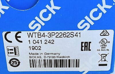 SICK WTB4-3P2262S41 10-30VDC Photoelectric Sensor