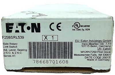 Eaton F25BSRL539 Rotary Gear Limit Switch w/ Adjustable Stainless Steel Lever