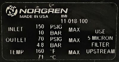 New & Used Norgren at Smith's Industrial Surplus