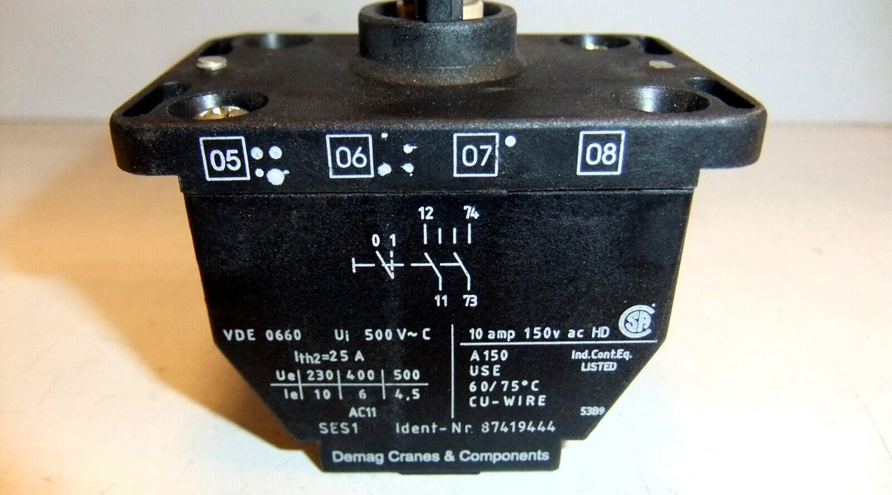 Demag Transformer / Contact Block 87419444
