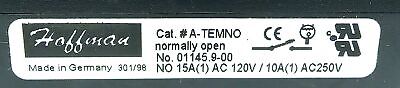 Hoffman A-TEMNO 01145.9-00 120/250 V AC 10-15 A Temperature Controller