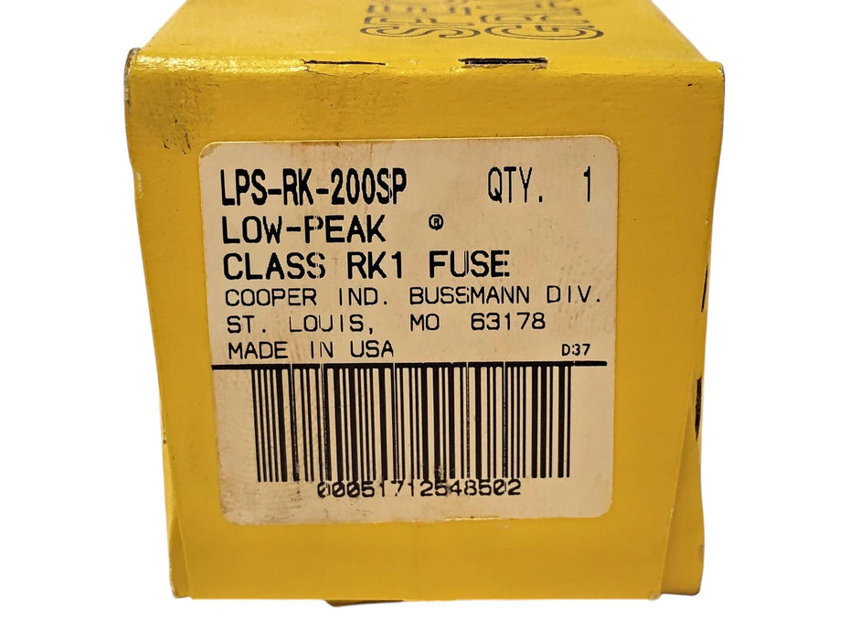 Bussmann LPS-RK-200SP 600VAC/300VDC 200 A Current-Limiting Time-Delay Fuse